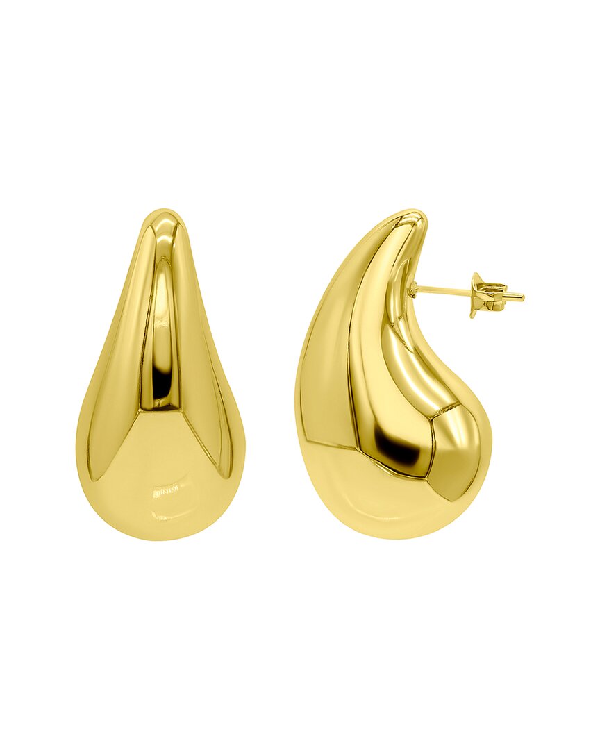 Adornia Tarnish Resistant 14k Gold-plated Teardrop Sculptural Stud Earrings