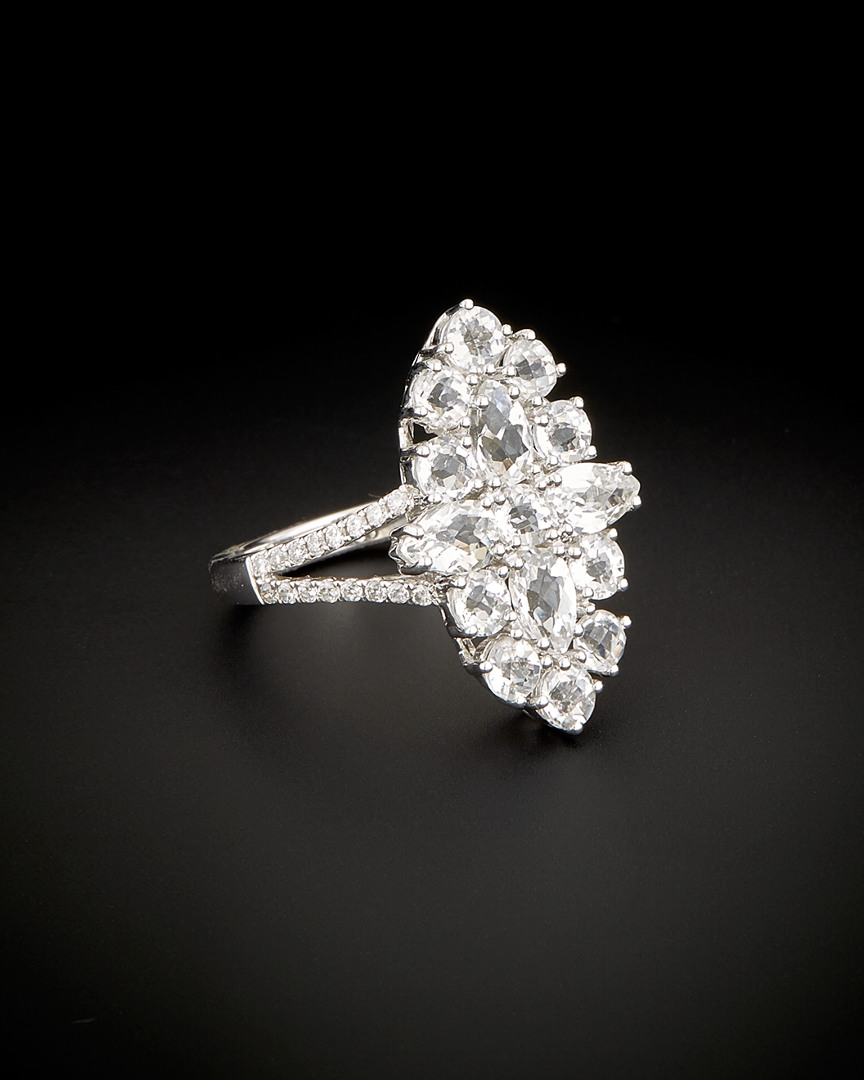 Image of Meira T K . ct. tw. Diamond & White Topaz Ring