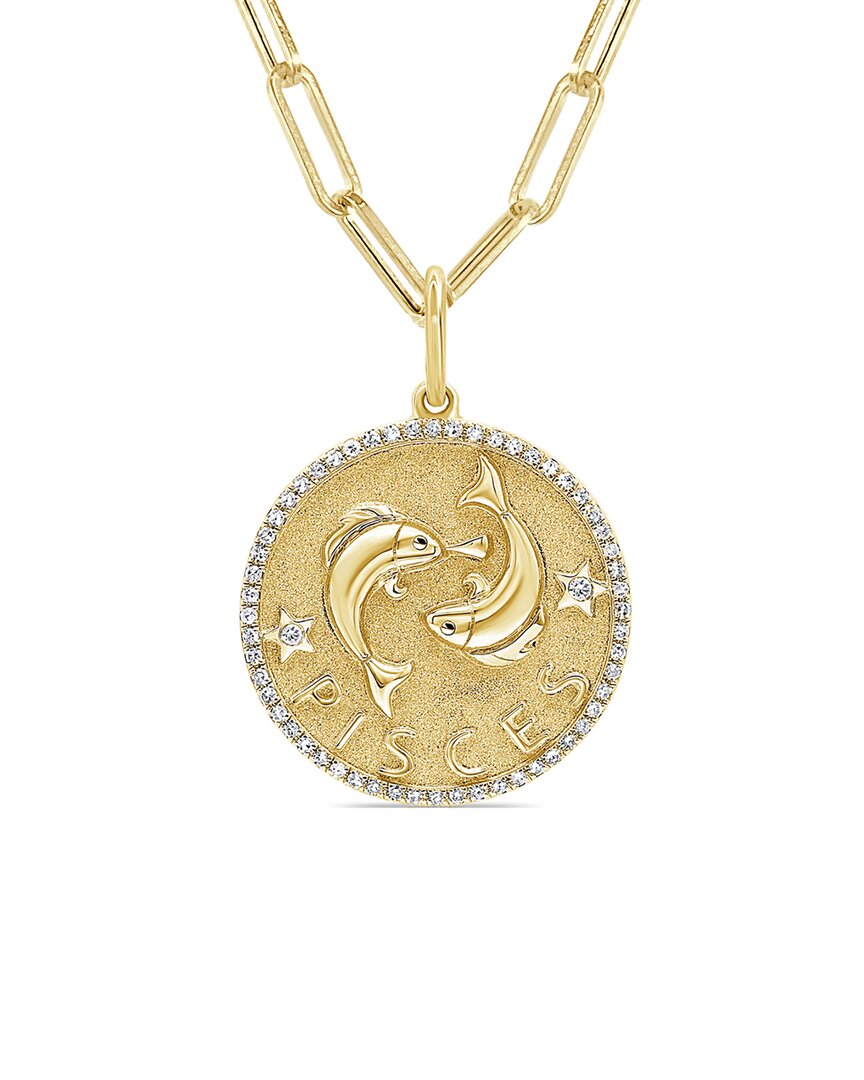 Sabrina Designs 14k 0.21 Ct. Tw. Diamond Zodiac Pisces Necklace