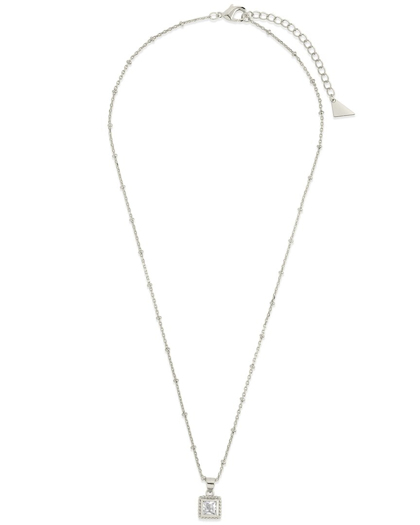Sterling Forever Cz Cassia Pendant Necklace
