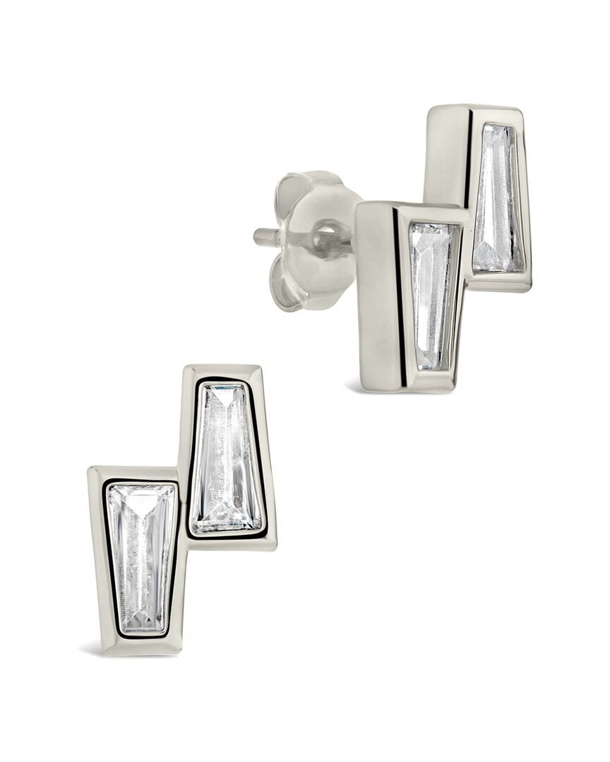 Sterling Forever Colsie Studs In Grey