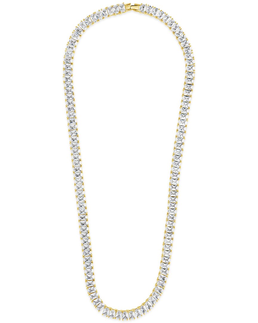 Sterling Forever 14k Plated Cz Marisol Tennis Necklace