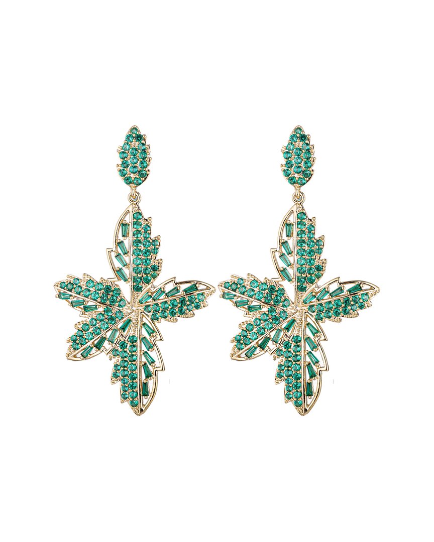 Eye Candy La Cz Roxana Flower Drop Earrings