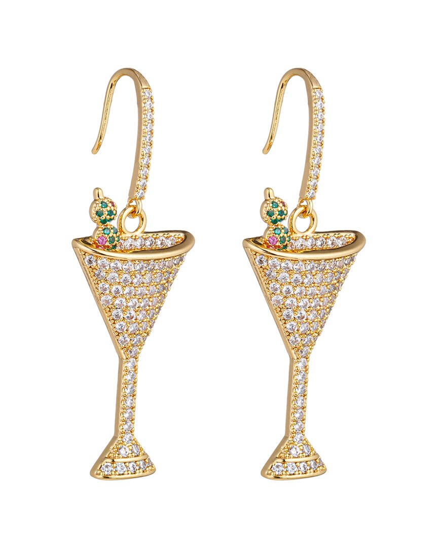Eye Candy La Cz Dirty Martini Drop Earrings