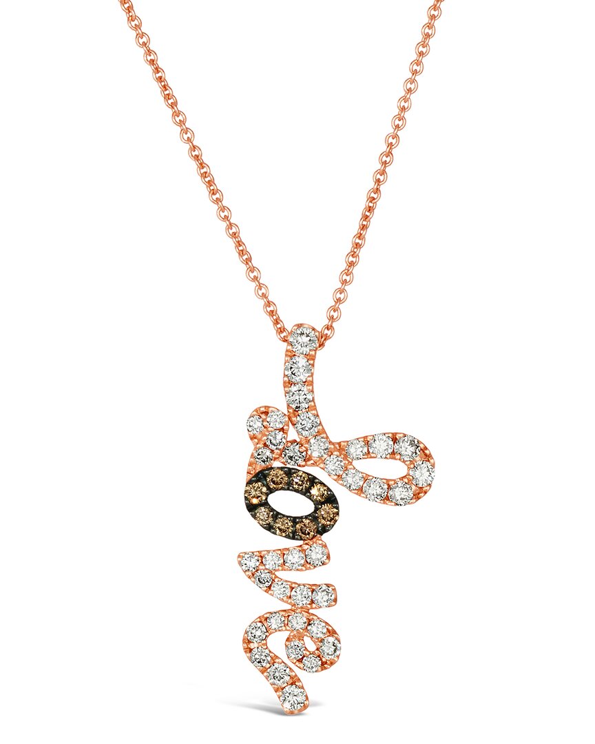 Le Vian ® 14k Rose Gold 0.56 Ct. Tw. Diamond Pendant Necklace