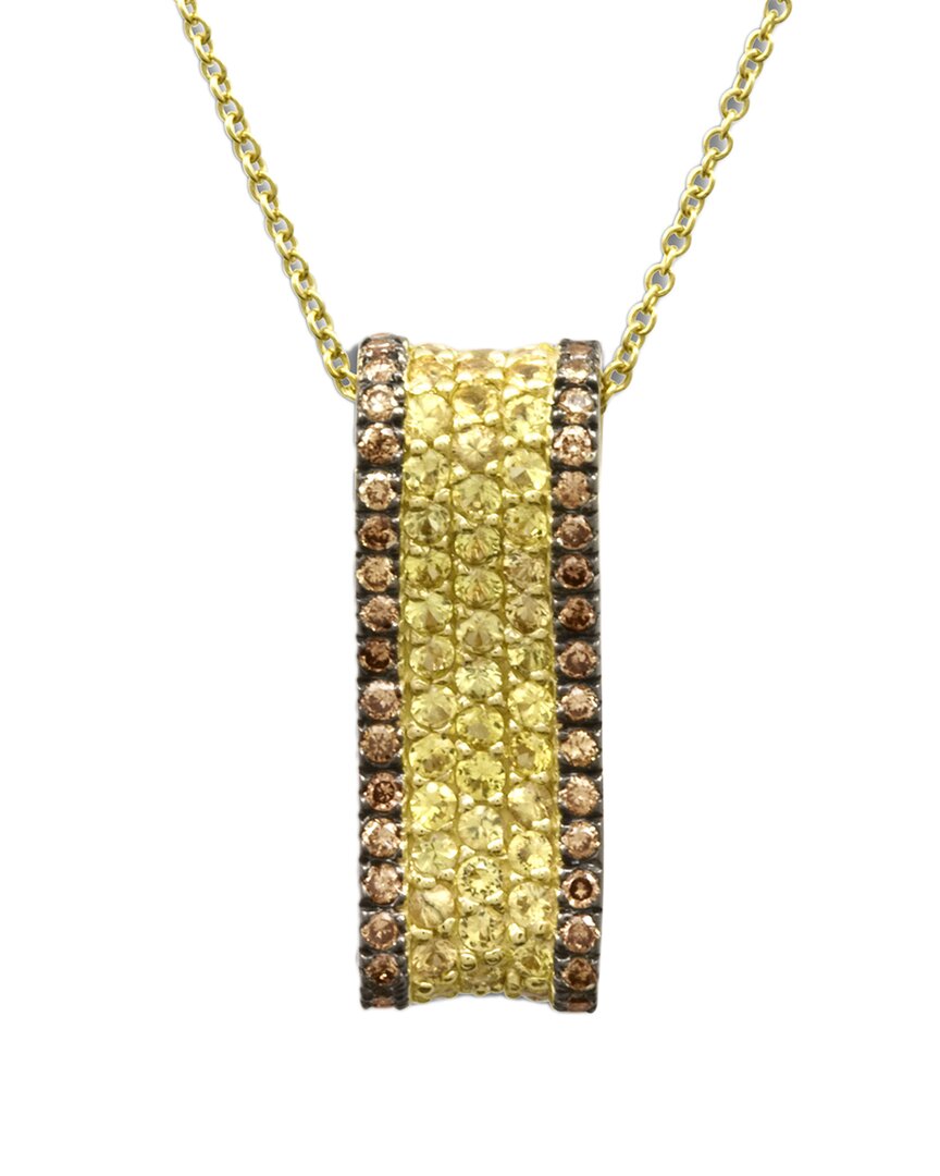 Le Vian ® 14k 1.33 Ct. Tw. Diamond & Yellow Sapphire Pendant Necklace