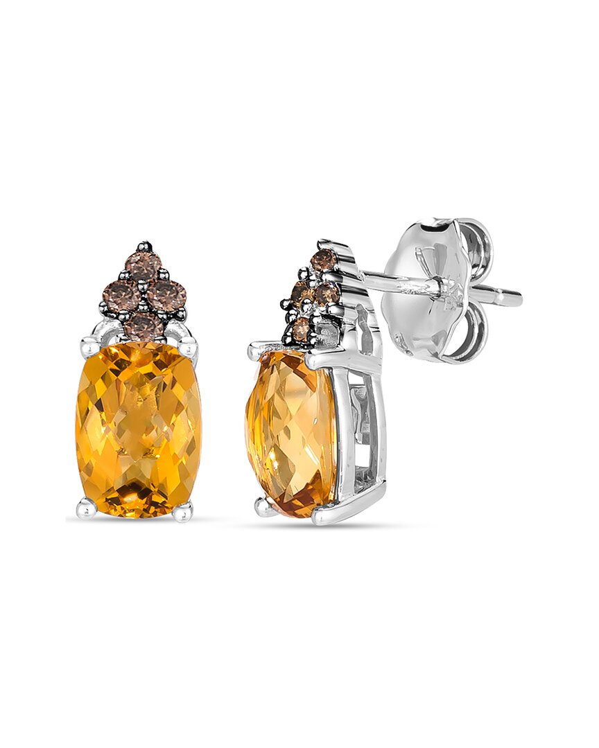 Le Vian ® 14k 1.74 Ct. Tw. Diamond & Citrine Earrings