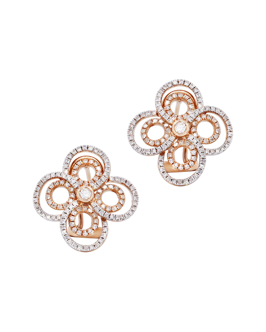 Diana M. Fine Jewelry 14K Two-Tone 1.19 ct. tw. Diamond Earrings