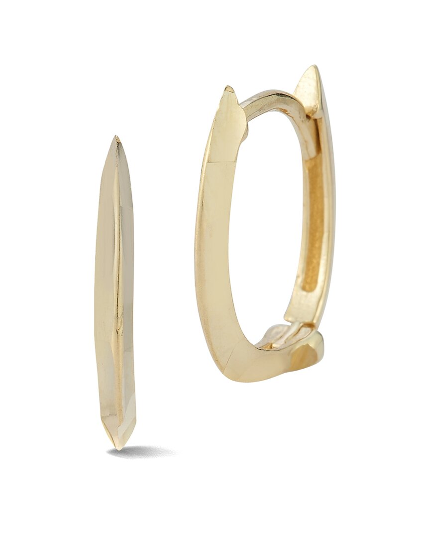 Ember Fine Jewelry 14k Knife Edge Huggie Earrings In Gold