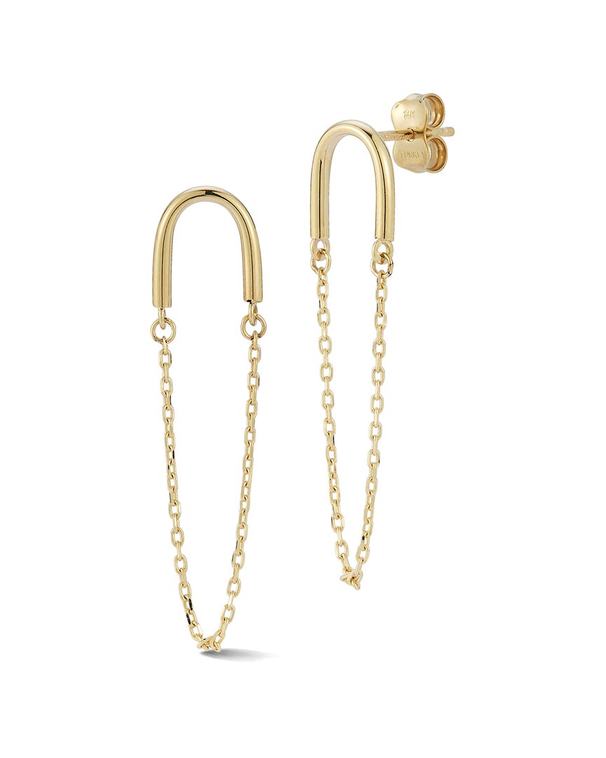 Ember Fine Jewelry 14k Wired Chain Earrings In Gold
