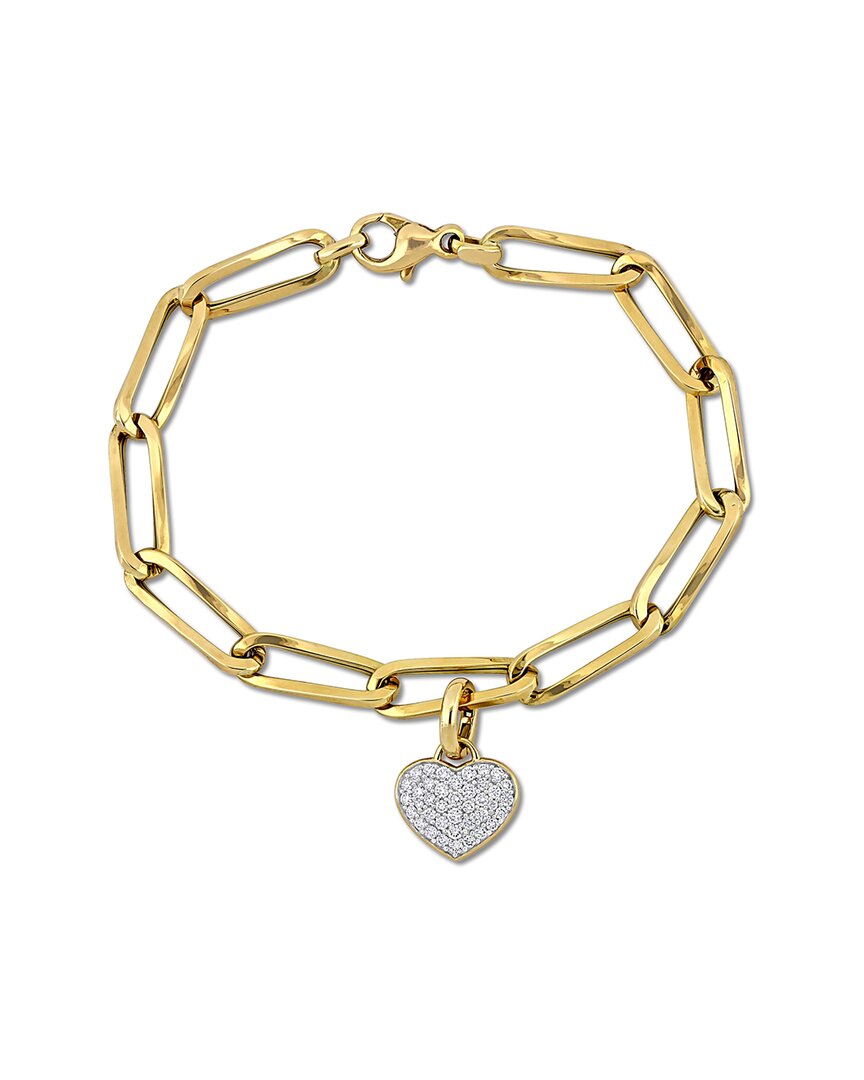Rina Limor 14k 0.63 Ct. Tw. Diamond Link Chain Bracelet