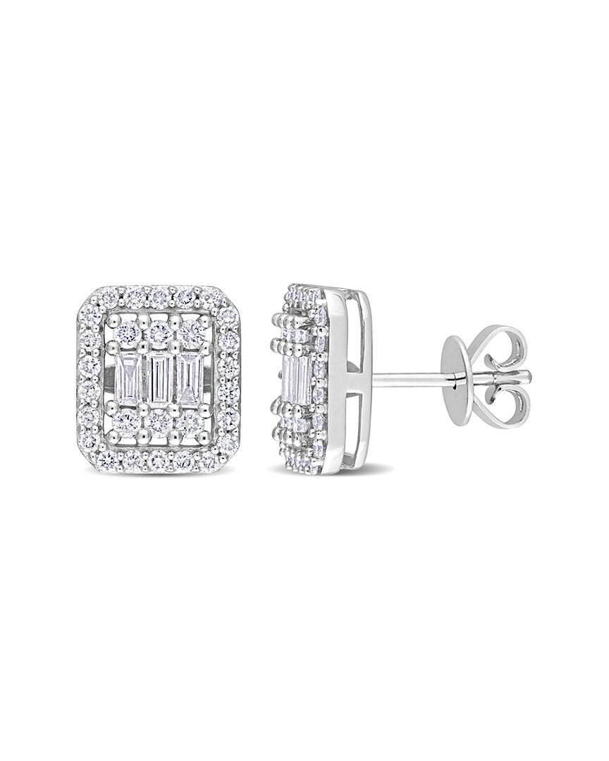 Rina Limor 14k 0.89 Ct. Tw. Diamond Halo Studs
