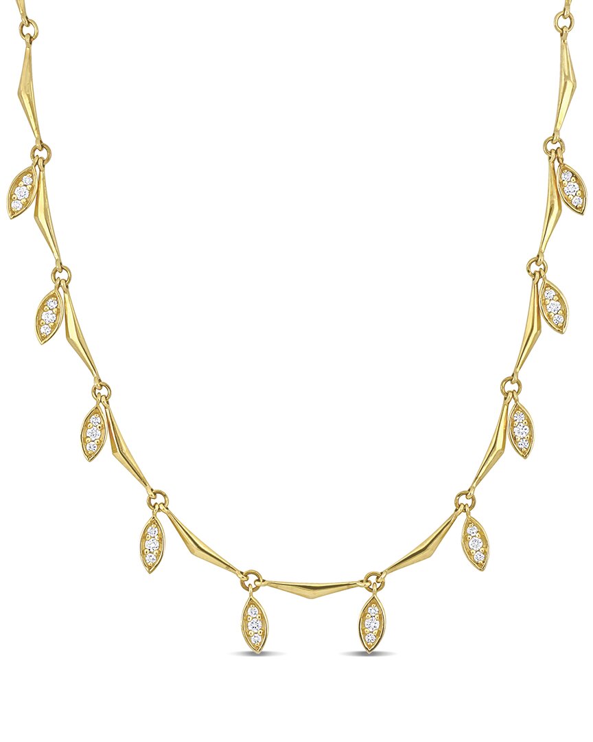 Rina Limor 14k 0.38 Ct. Tw. Diamond Station Necklace