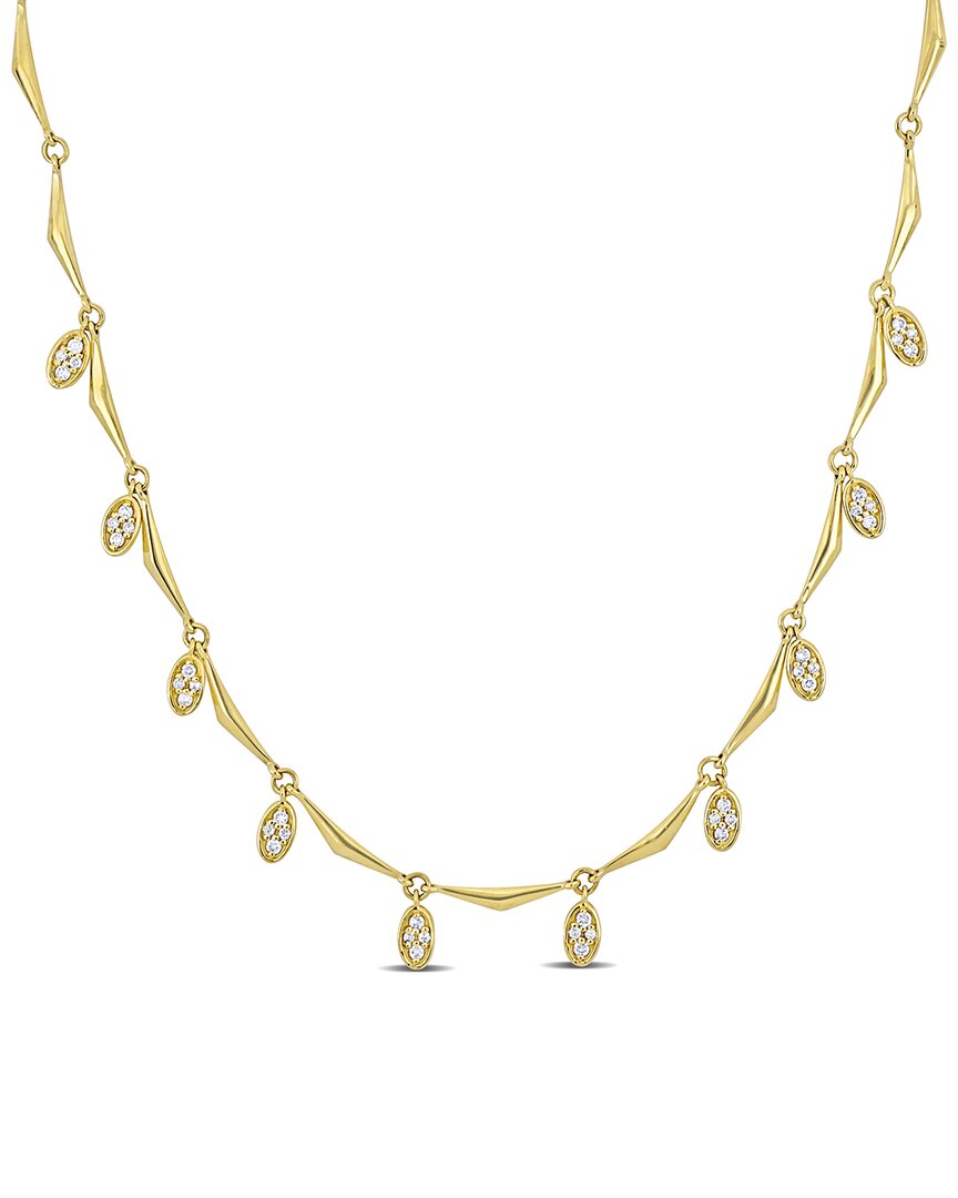 Rina Limor 14k 0.30 Ct. Tw. Diamond Station Necklace