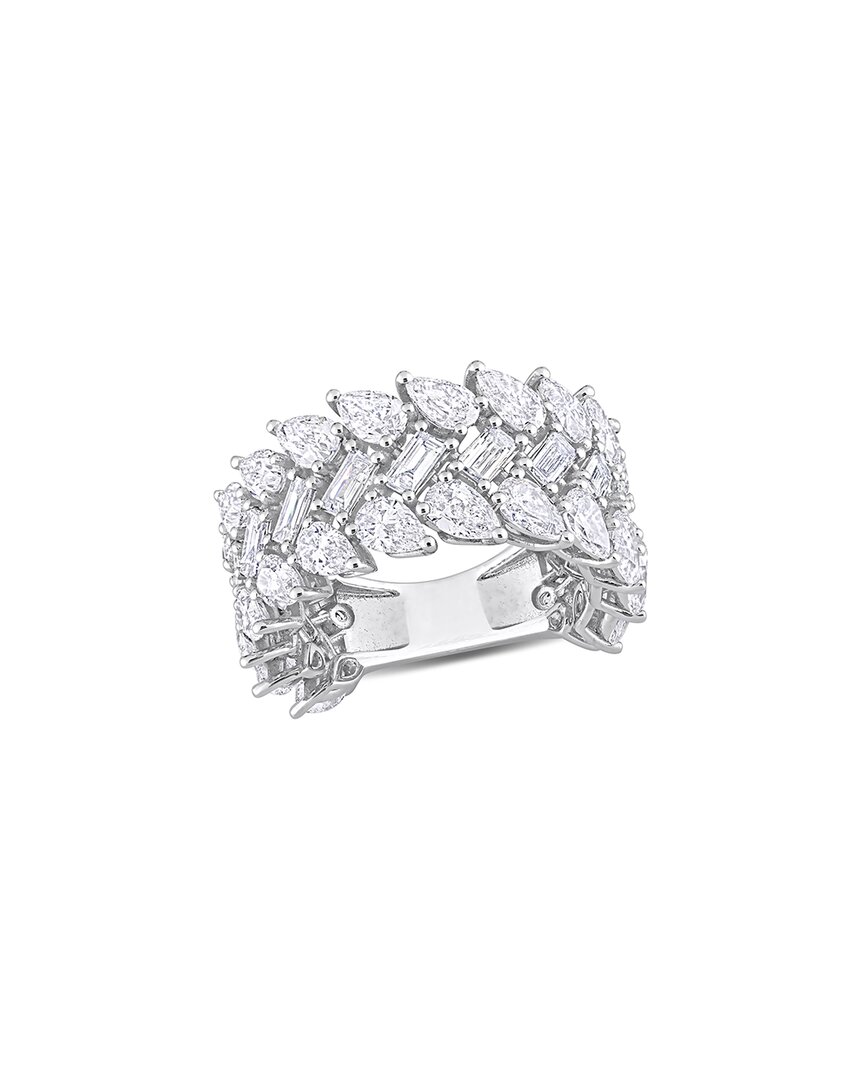 Rina Limor 14k 6.62 Ct. Tw. Diamond Three-row Ring