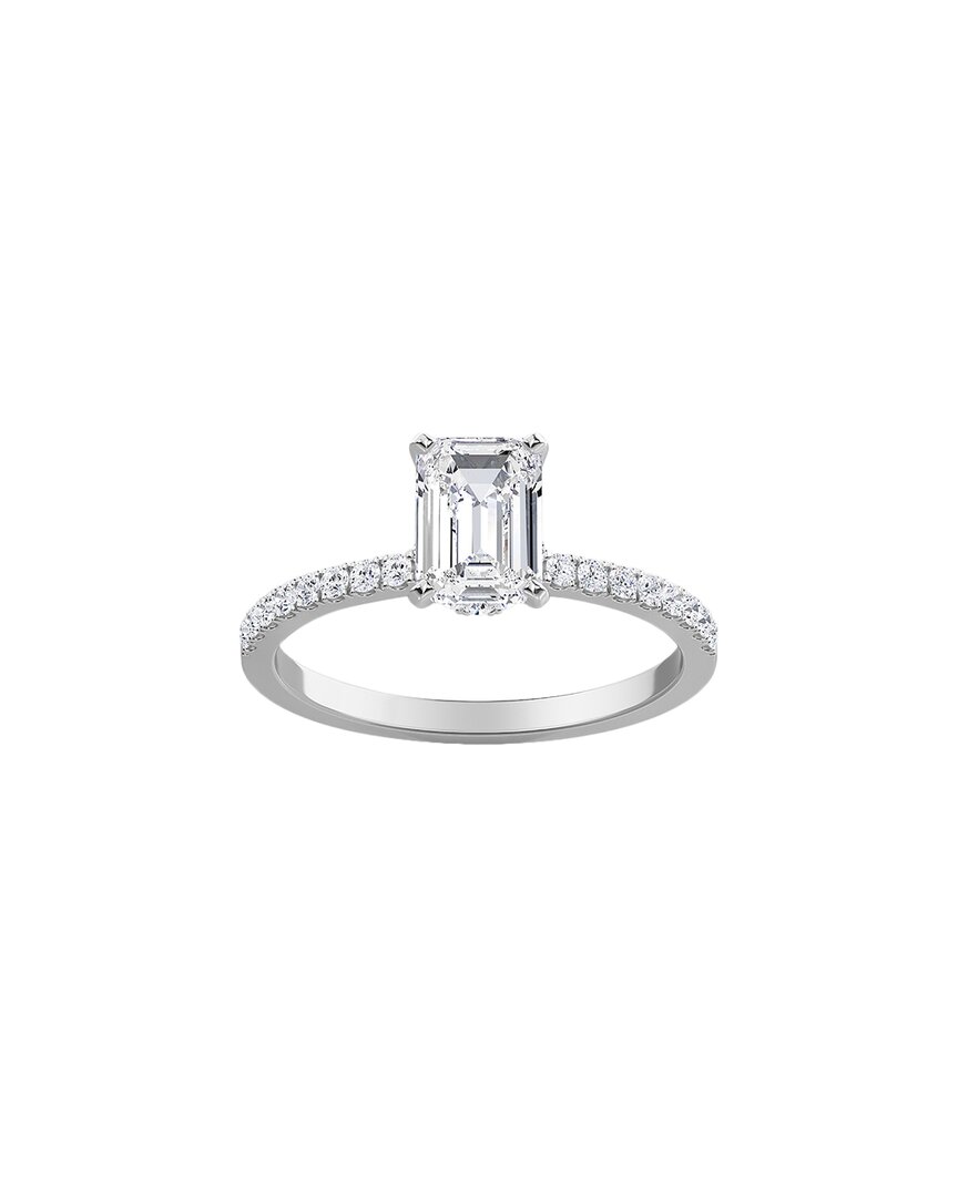 Diana M. Fine Jewelry 14k 2.42 Ct. Tw. Diamond Halo Half-eternity Ring In White
