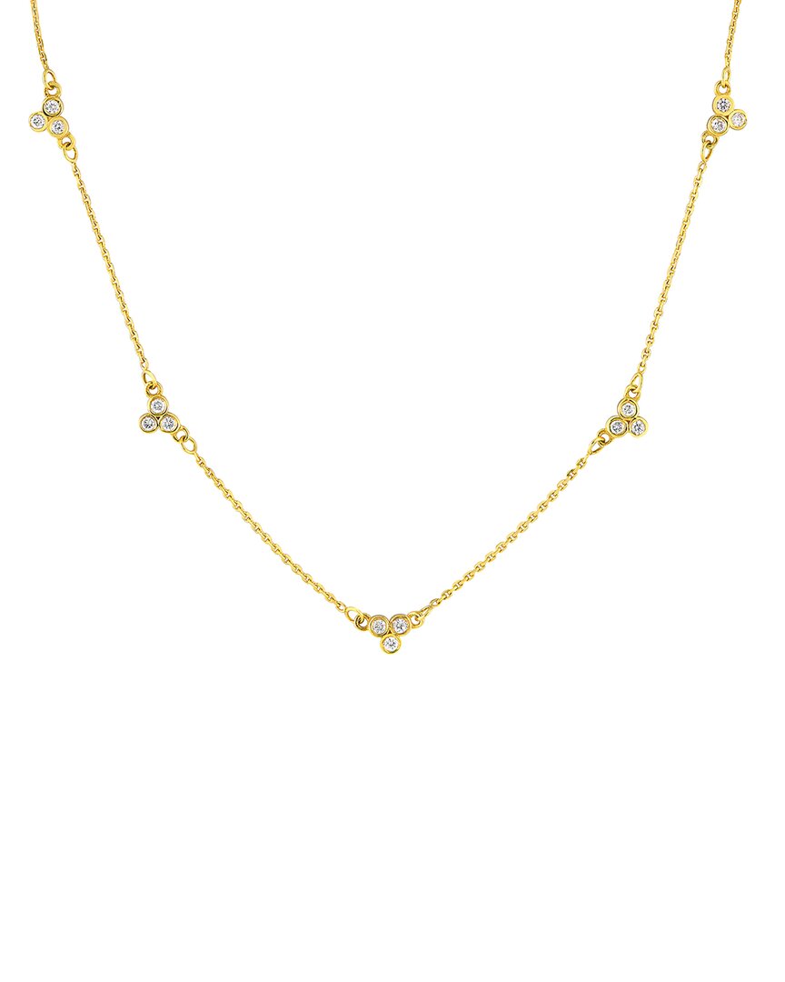 Shop Pure Gold 14k 0.15 Ct. Tw. Diamond Necklace