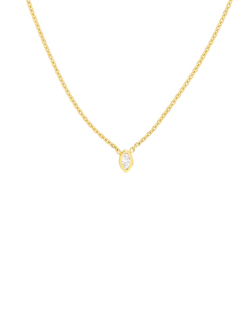 Pure Gold 14k 0.03 Ct. Tw. Diamond Necklace