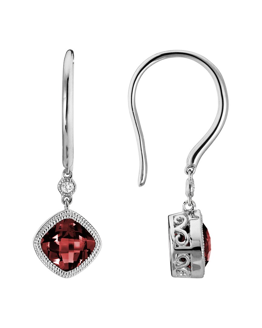 Diamond Select Cuts 14k 1.72 Ct. Tw. Diamond & Garnet Earrings