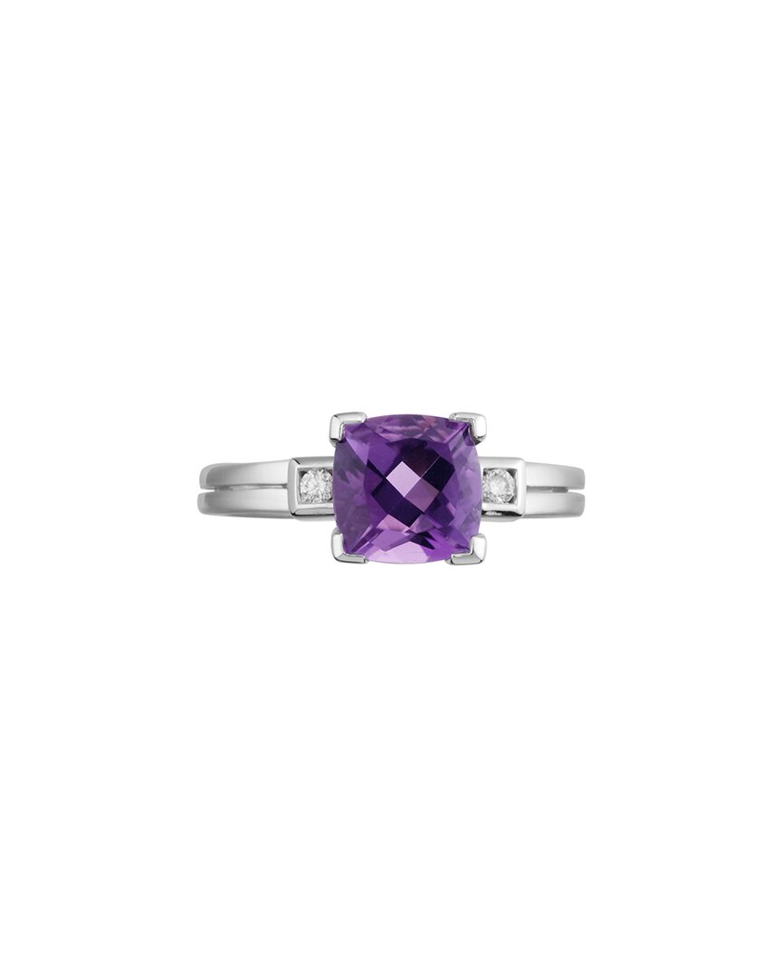 Diamond Select Cuts 14k 1.43 Ct. Tw. Diamond & Amethyst Ring