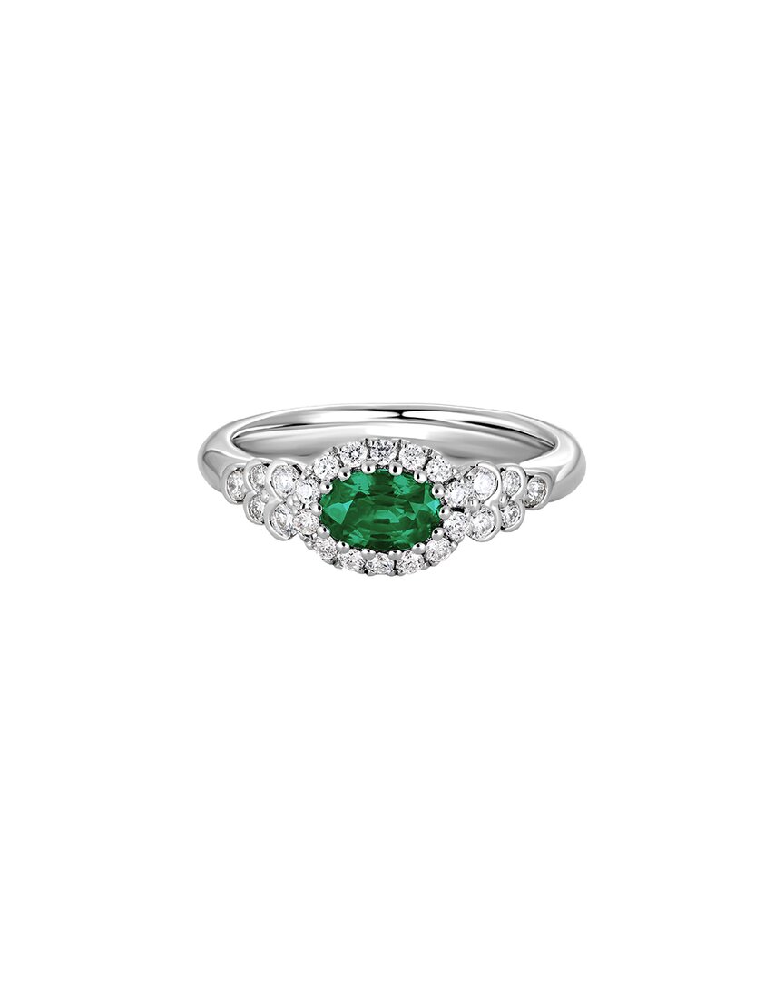 Diamond Select Cuts 14k 0.68 Ct. Tw. Diamond & Emerald Ring