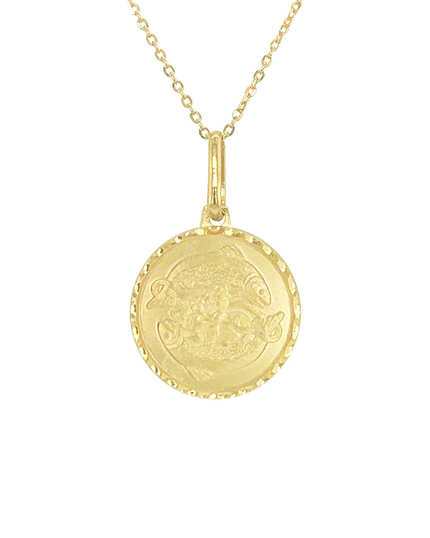 Sabrina Designs 14k Zodiac Pisces Necklace In Gold