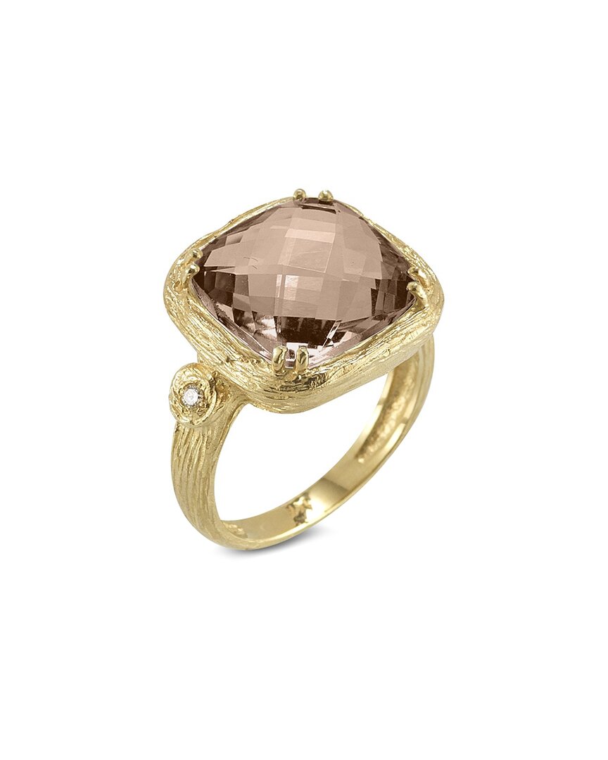 I. Reiss Color Collection 14k 6.78 Ct. Tw. Diamond & Smokey Topaz Ring