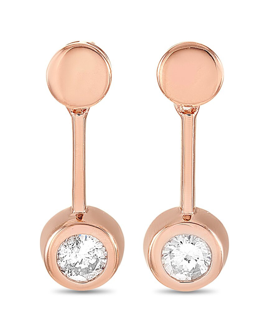 Diamond Select Cuts 14k Rose Gold 0.58 Ct. Tw. Diamond Earring