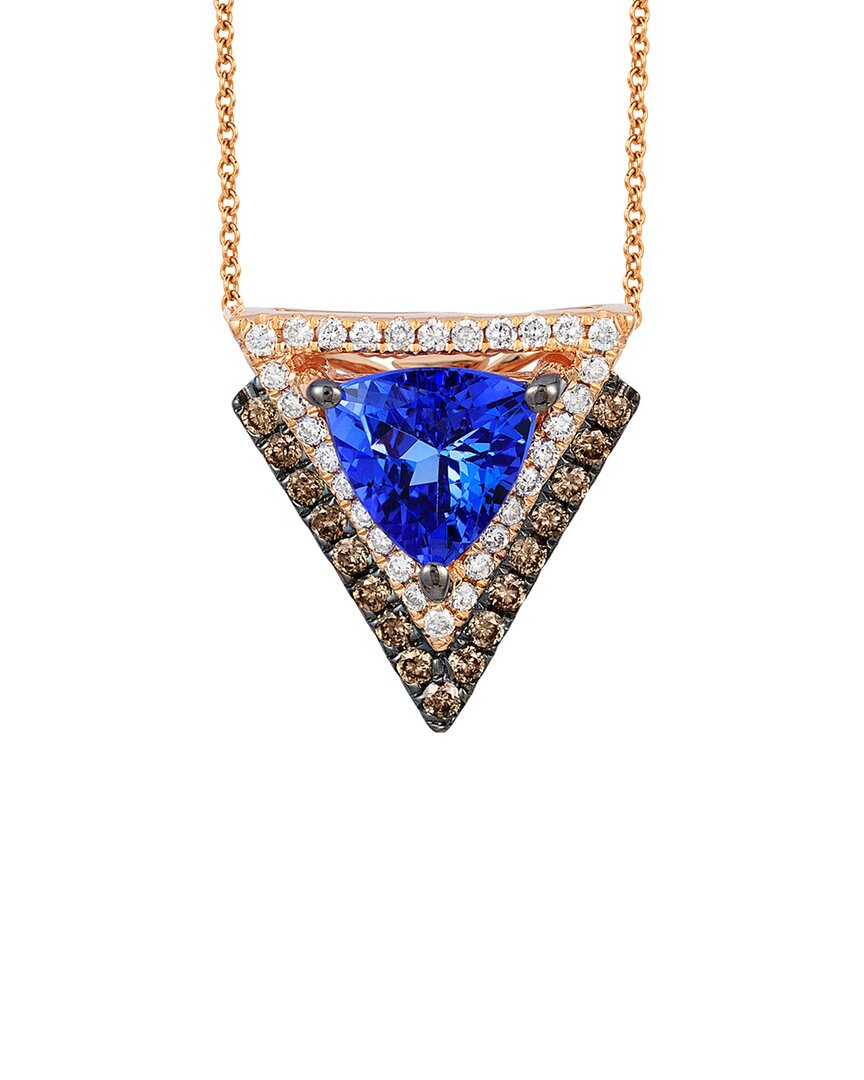 Le Vian ® Chocolatier 14k Rose Gold 1.31 Ct. Tw. Diamond & Tanzanite Necklace