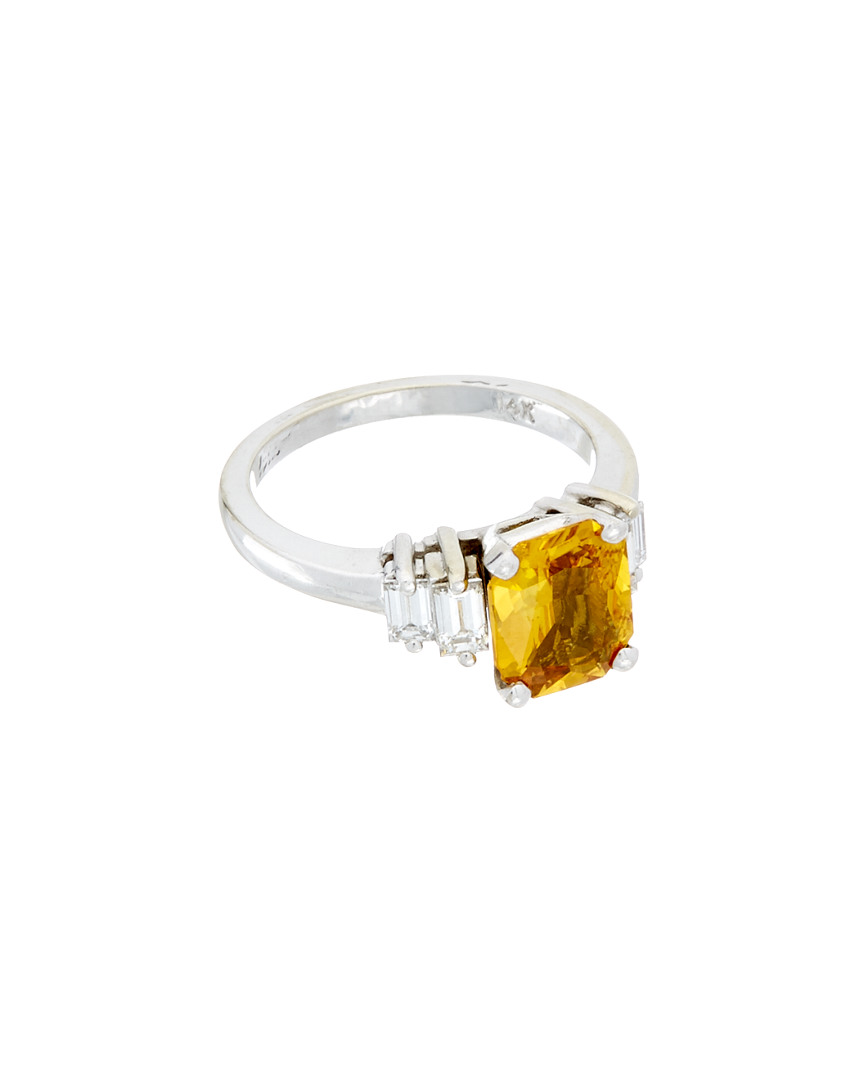 Diana M. Fine Jewelry 14K 2.91 ct. tw. Diamond & Yellow Sapphire Ring