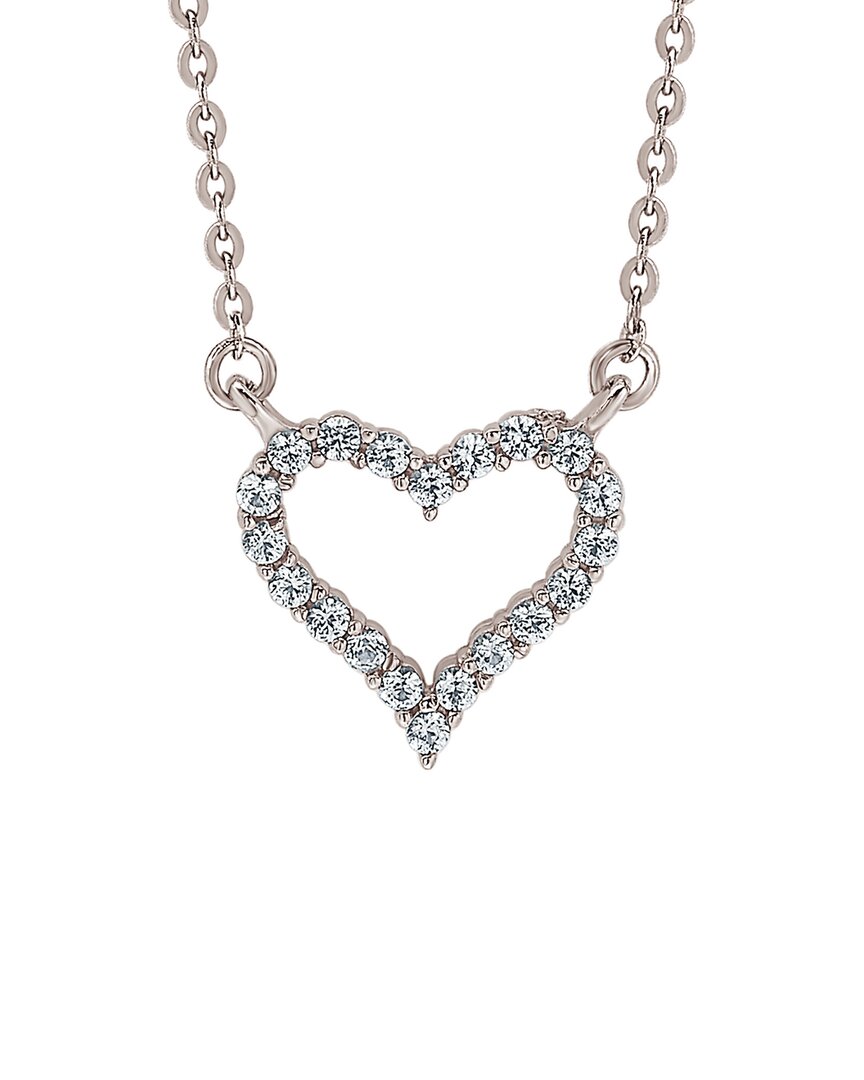 Suzy Levian 14k 0.25 Ct. Tw. Diamond Heart Necklace