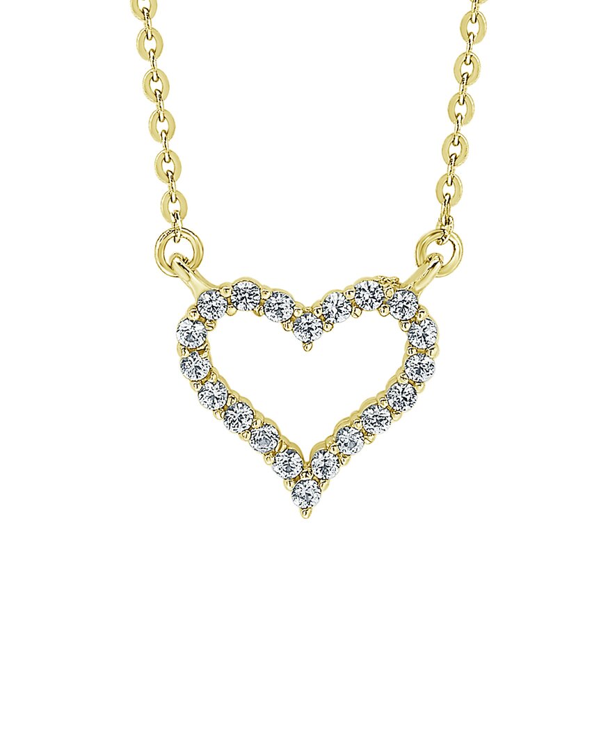 Suzy Levian 14k 0.25 Ct. Tw. Diamond Heart Necklace