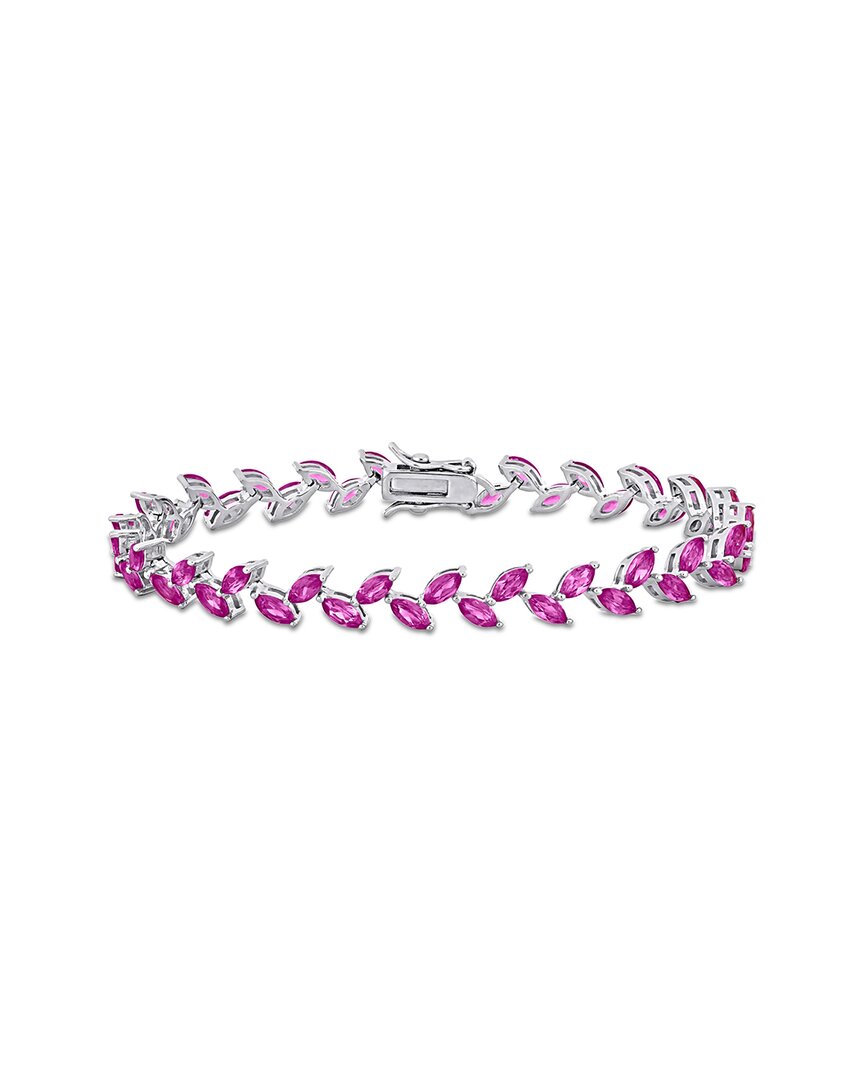 Rina Limor Silver 12.00 Ct. Tw. Lab-grown Sapphire Bracelet