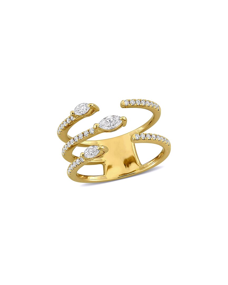 Rina Limor 14k 0.46 Ct. Tw. Diamond Cuff Ring