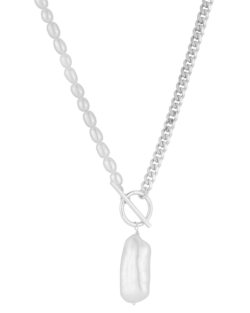 Shop Sphera Milano Silver 5-22.5mm Pearl Necklace