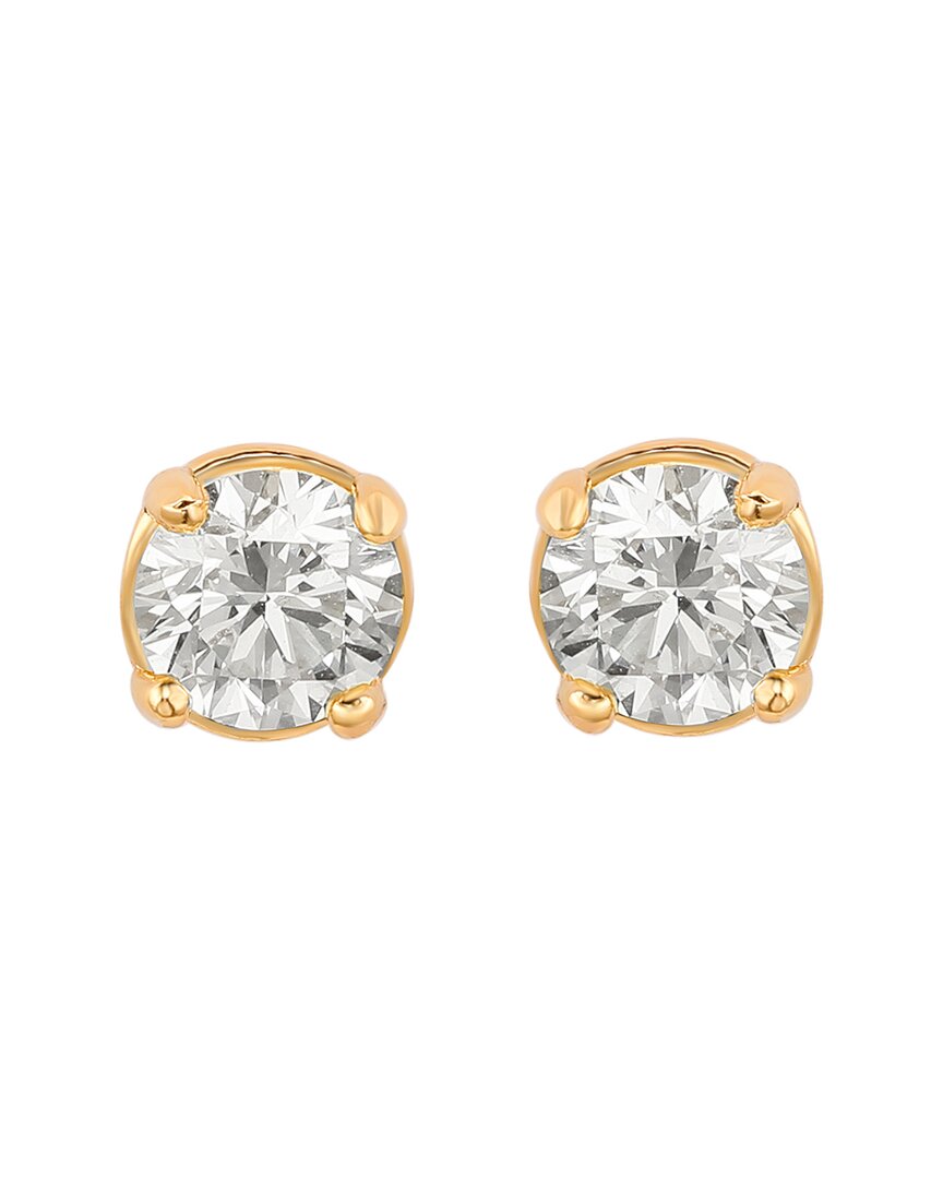 Suzy Levian 14k 0.33 Ct. Tw. Studs In Gold