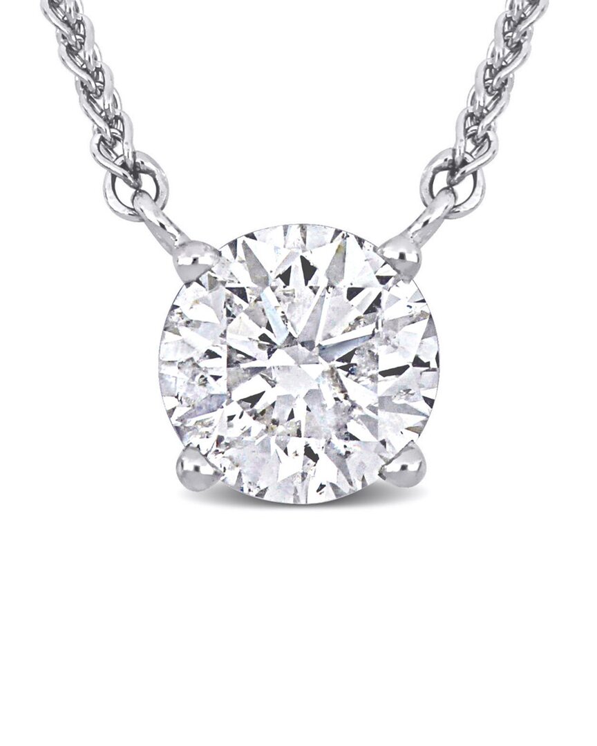 Rina Limor 14k 1.14 Ct. Tw. Diamond Solitaire Necklace