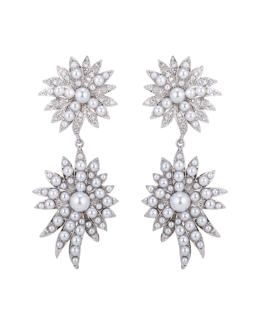 Eye Candy La Snow Drop Cz Crystal Drop Earring