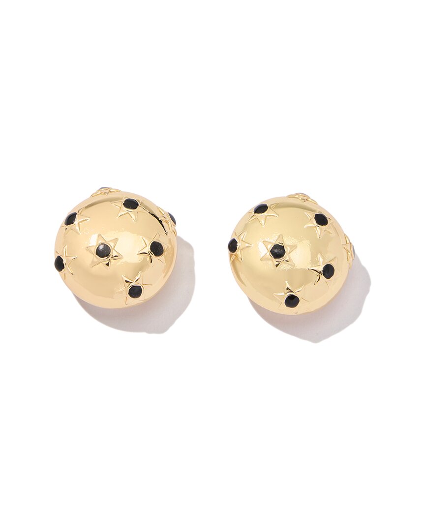 Carolina Herrera Starburst Dome Clip-on Earrings In Gold