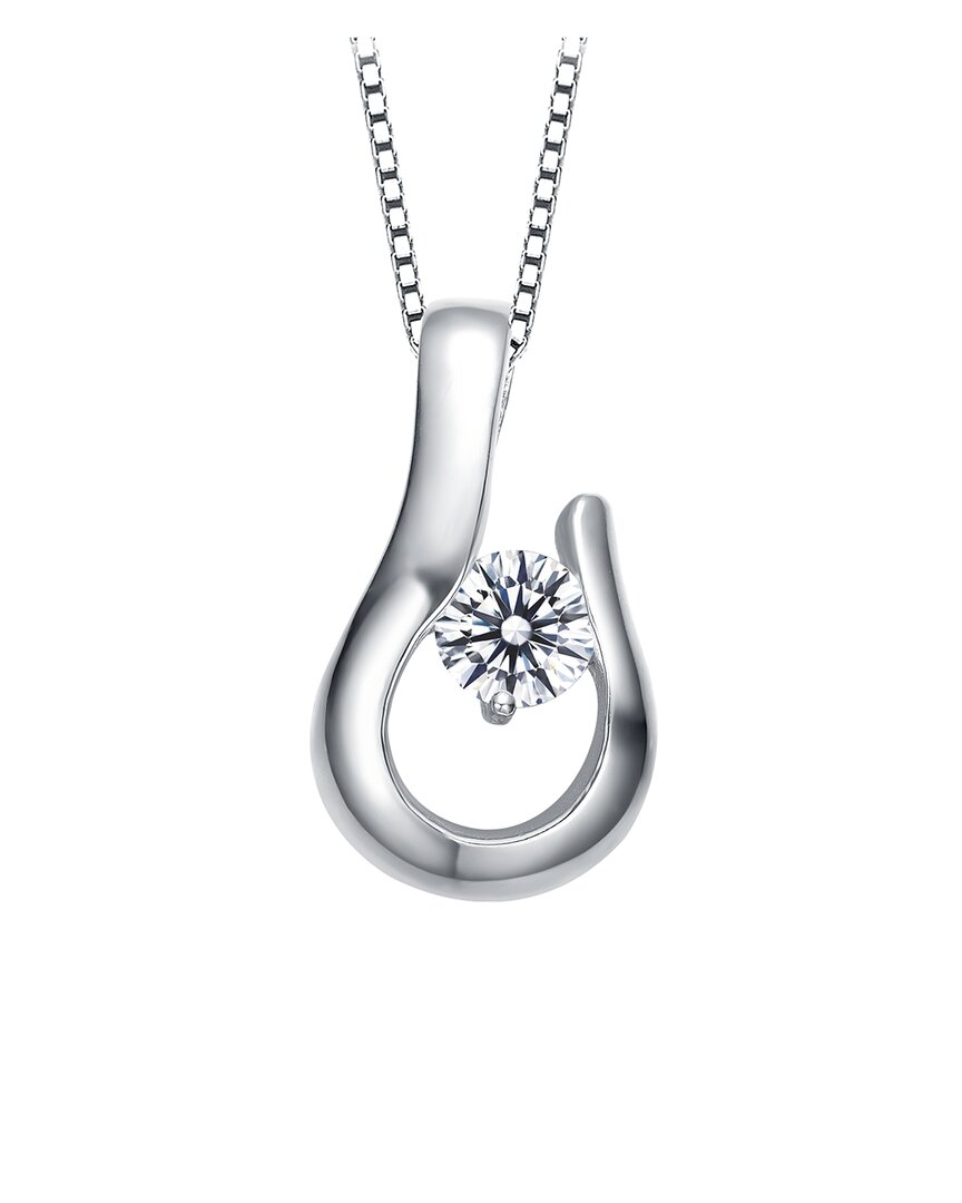 Genevive Silver Pendant Necklace