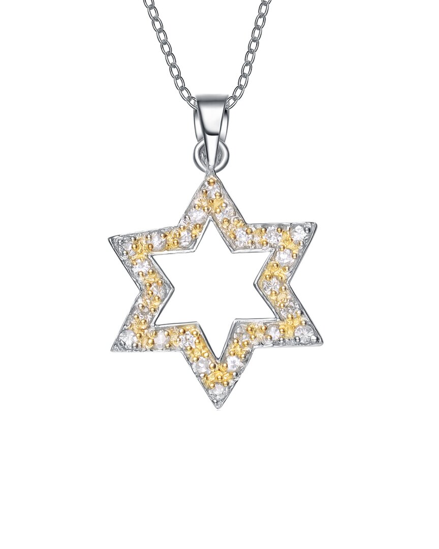 Genevive Silver Pendant Necklace