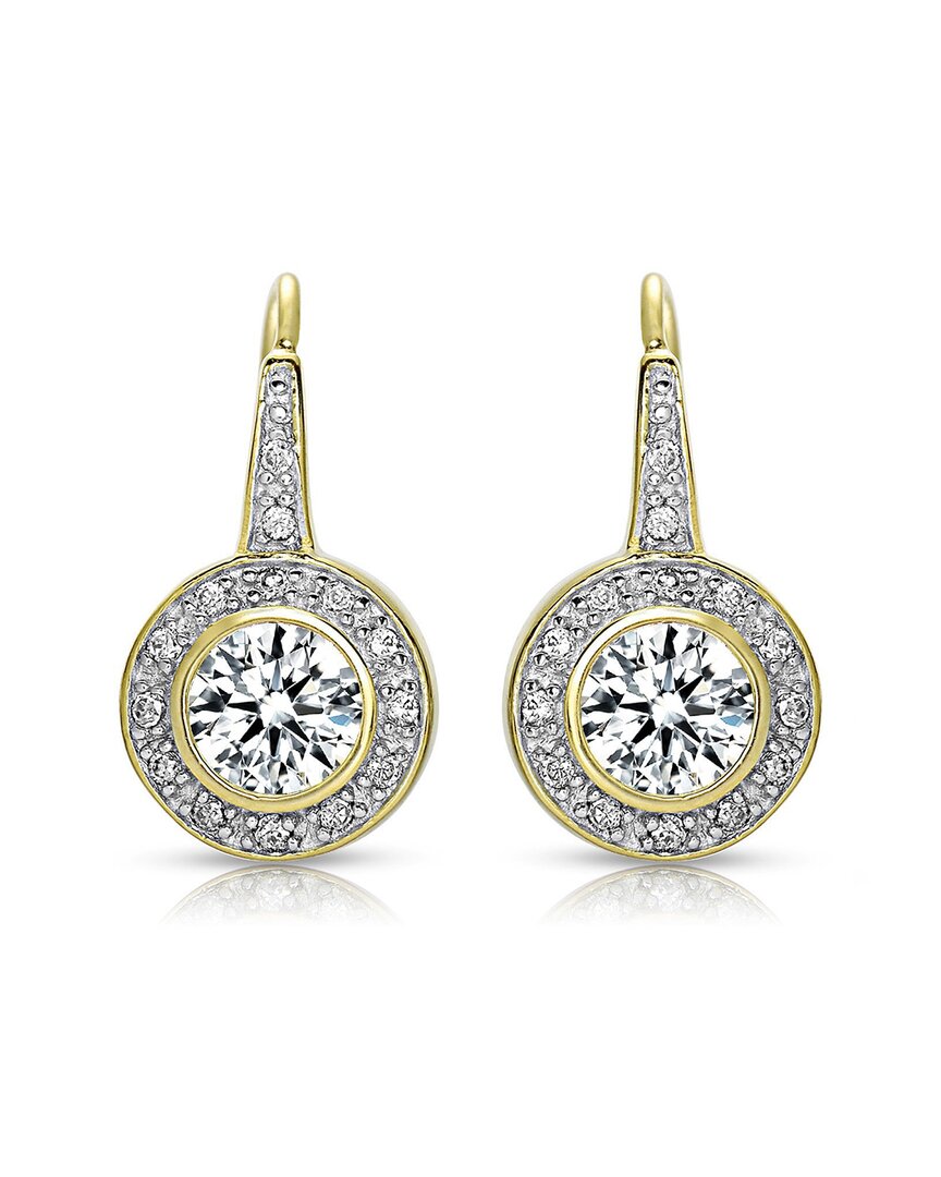 GENEVIVE GENEVIVE 14K PLATED EARRINGS