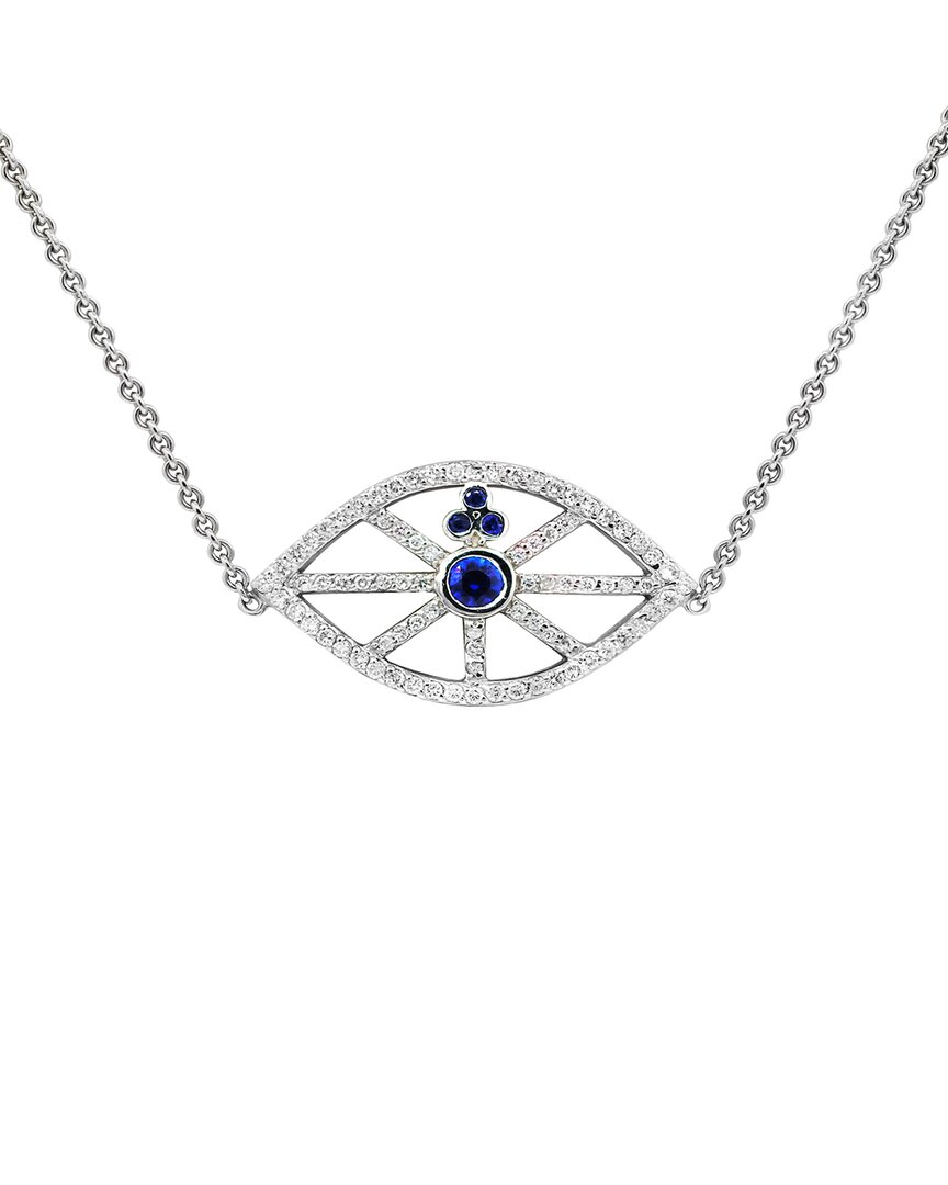 Diana M. Fine Jewelry 18k 1.00 Ct. Tw. Diamond Eye Necklace