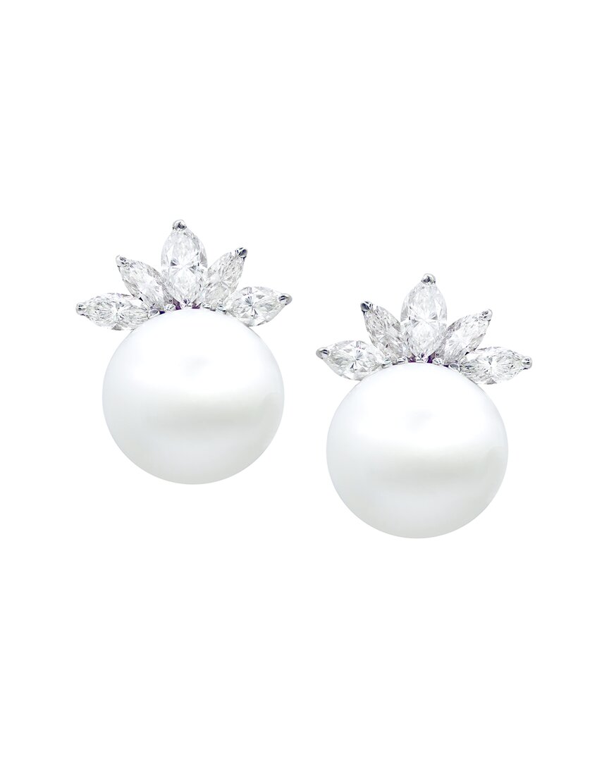 Diana M. Fine Jewelry 18K White Gold 2.55 ct. tw. Diamond Earrings