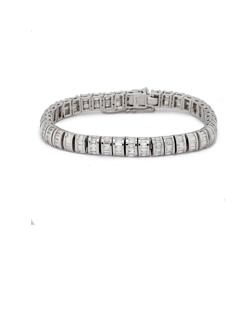 DIANA M. DIANA M. FINE JEWELRY 18K WHITE GOLD 8.41 CT. TW. DIAMOND BAR BRACELET