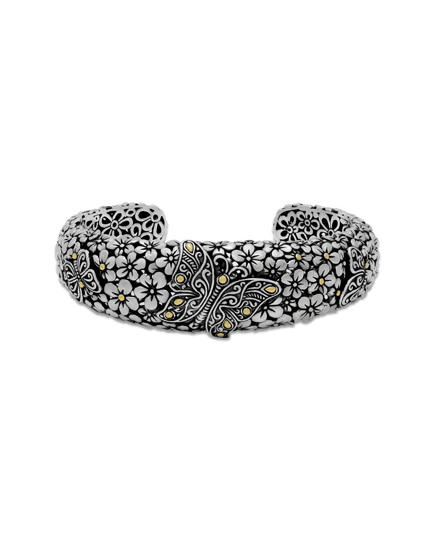 Samuel B. Butterfly Filigree Two-tone Cuff Bracelet