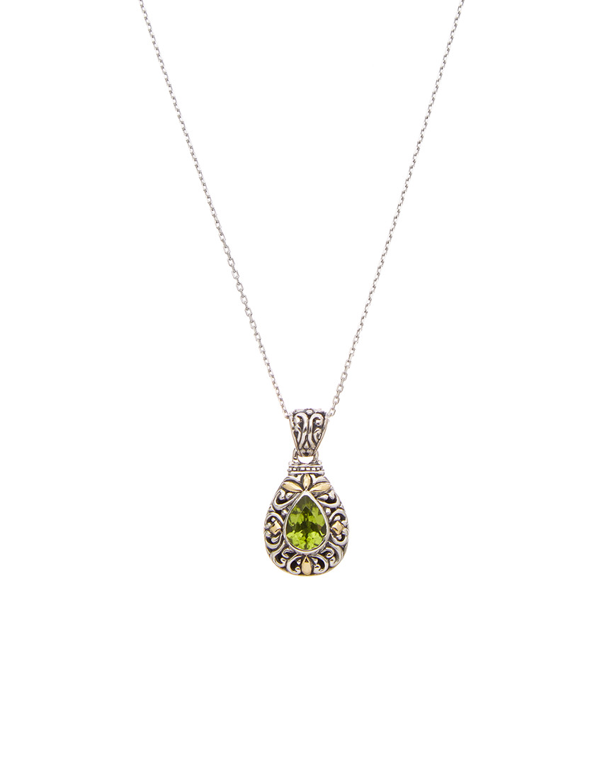 Phillip Gavriel 18k & Silver Peridot Necklace