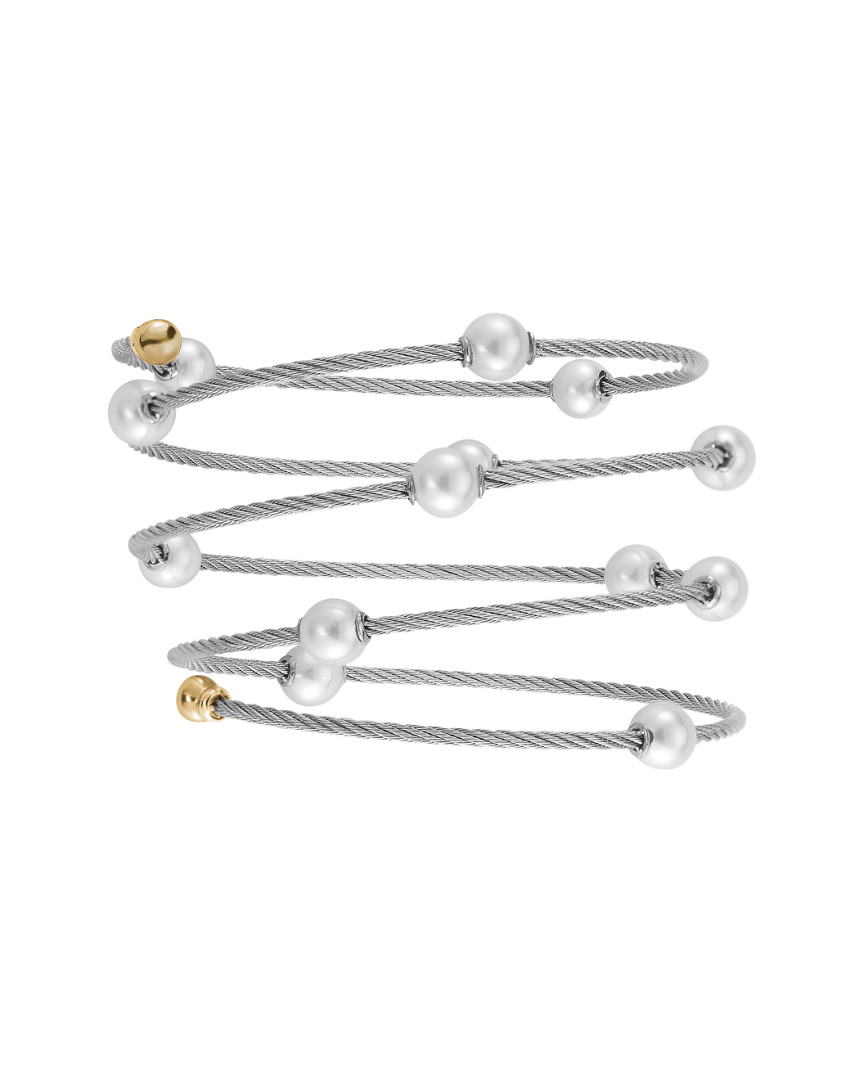 Alor Classique 18k Pearl Cable Bracelet In Nocolor