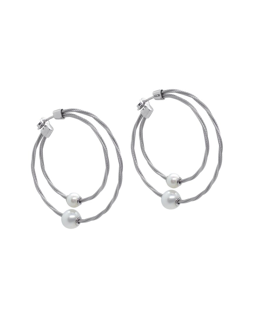 Alor Classique 18k Pearl Earrings In Metallic