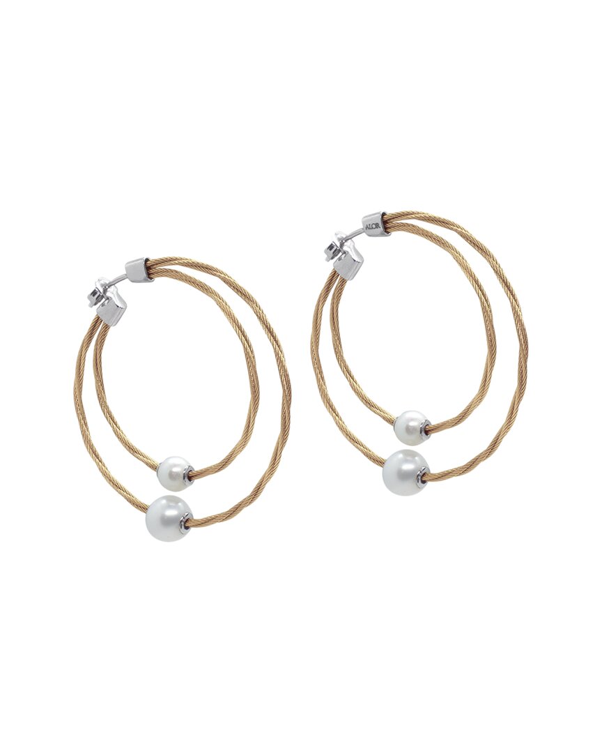 Alor Classique 18k Pearl Earrings In Gold